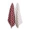 DII® Windowpane Oversized Washed Waffle Dishtowels, 2ct.